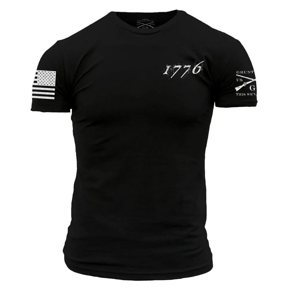 1776 Flag T-Shirt - Black