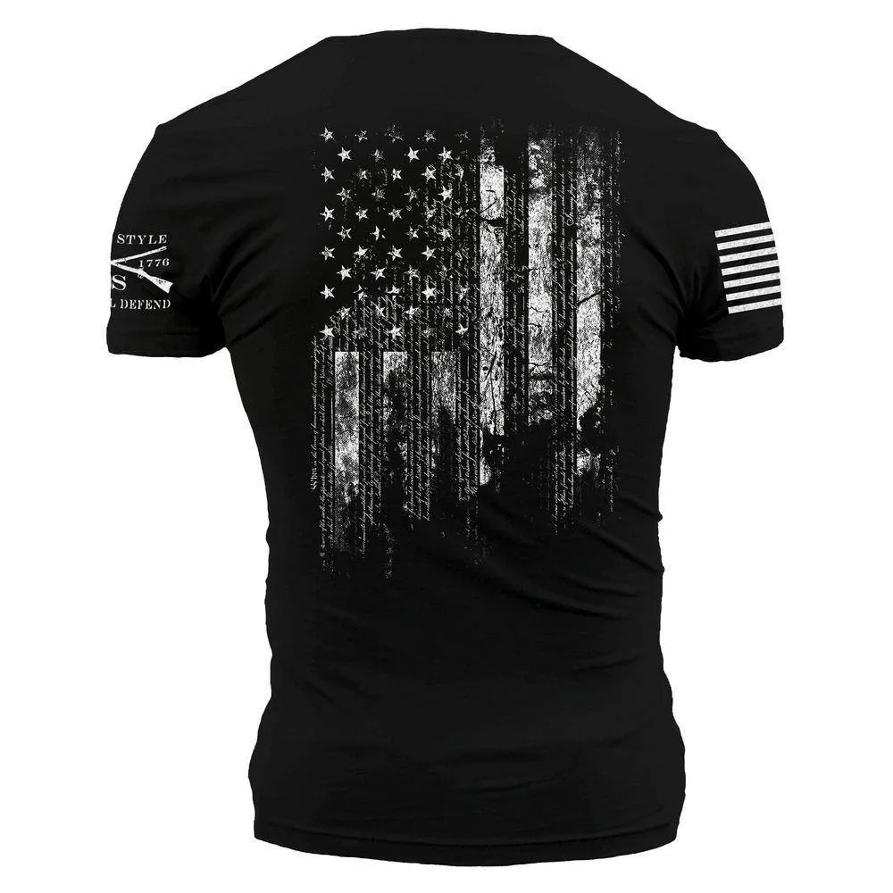 1776 Flag T-Shirt - Black