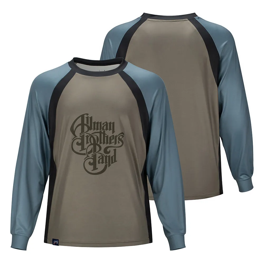 Allman Brothers Band | UPF 50 Swim Shirt Long Sleeve |  Brown Blue Logo