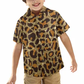 Animal print 5  Little Boys Hawaiian Shirt