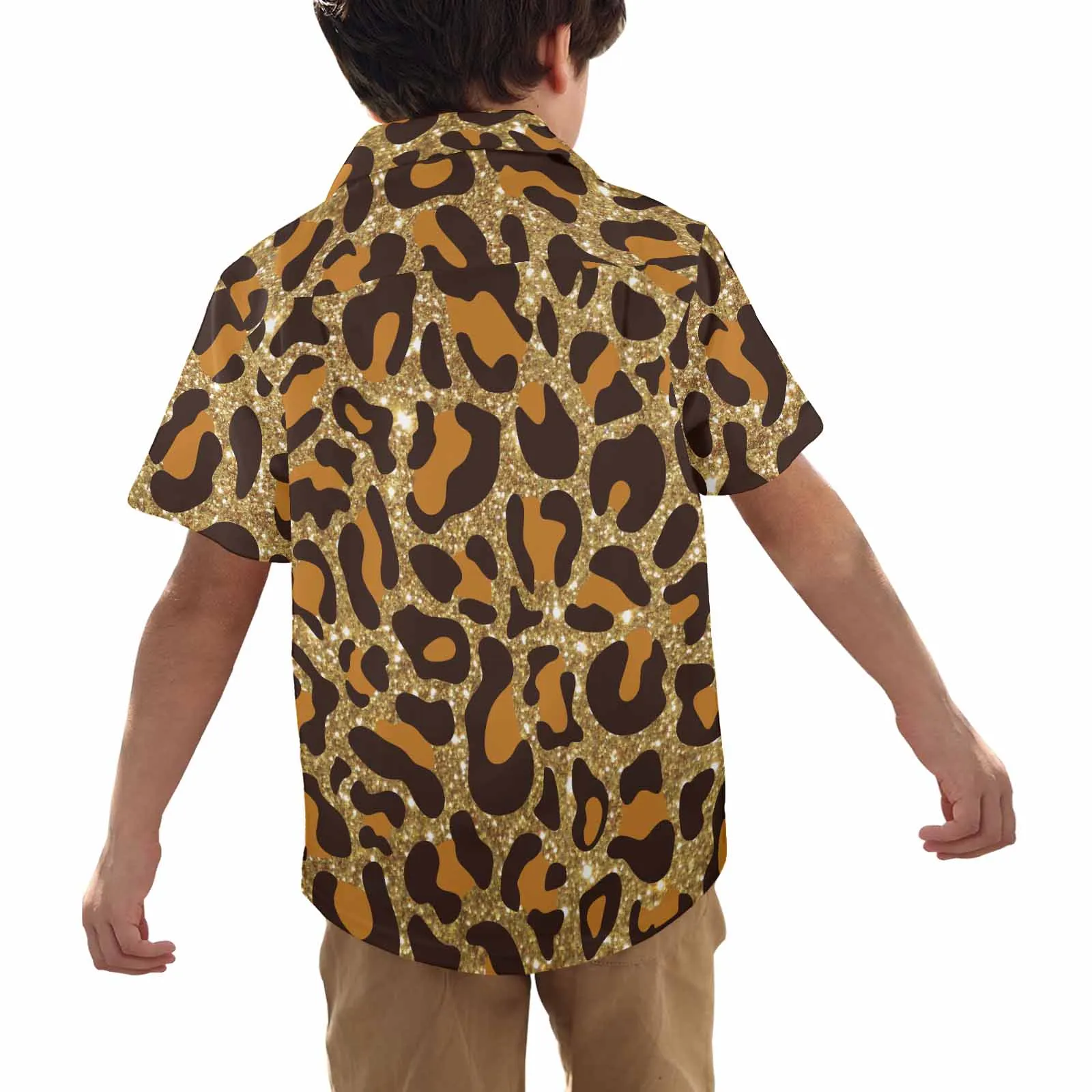 Animal print 5  Little Boys Hawaiian Shirt