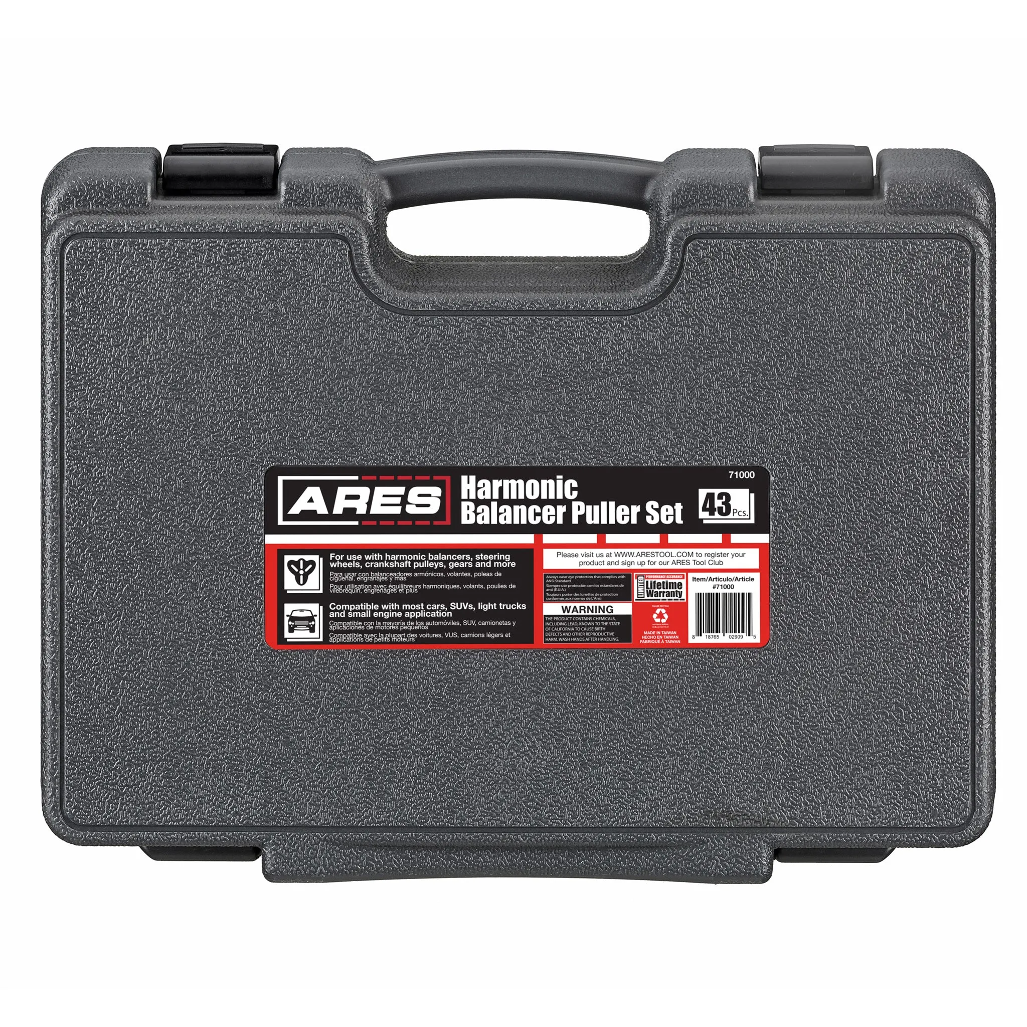 ARES 71000 - 43-Piece Harmonic Balancer Puller Set