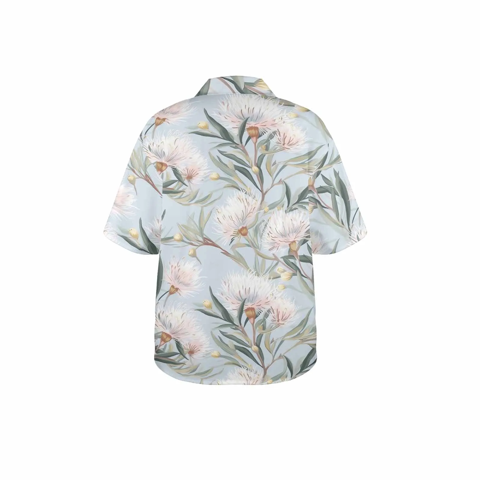 Australian Floral Blue  Women's Hawaiian Shirt