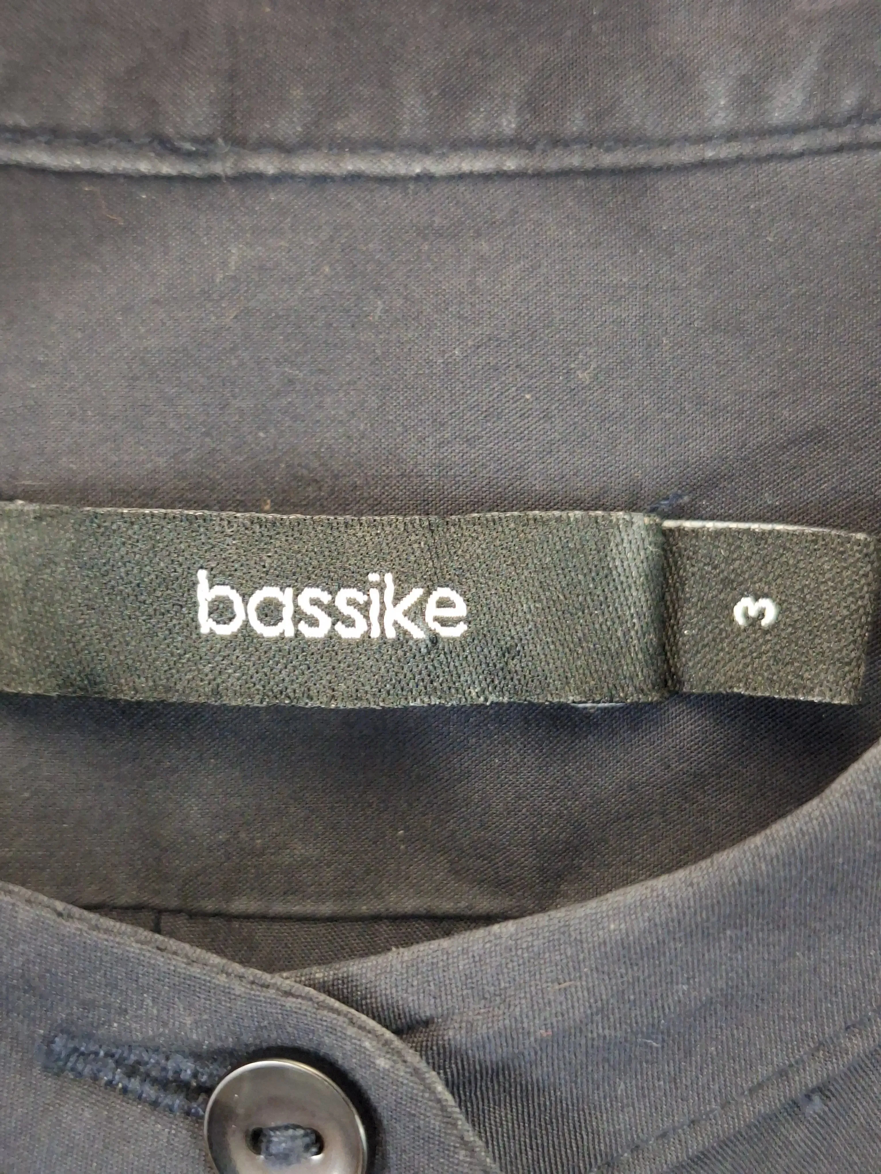 Bassike Stylish Collarless Longline Shirt Size L