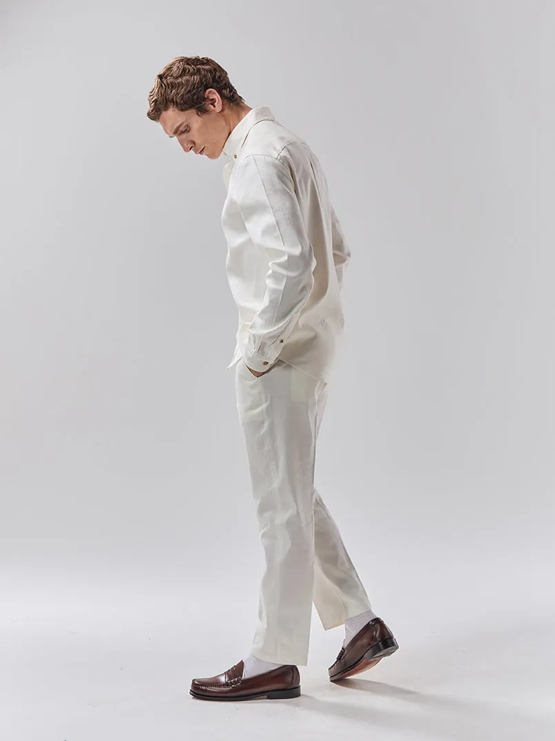 Batch 05 - Mens Off-White Linen Trouser