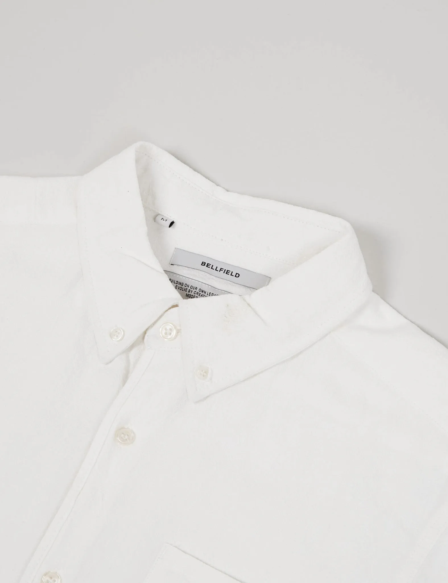 Bellfield Connaught Long Sleeve Shirt - White