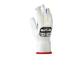 Blue PVC Dotted Palm Grip Gloves