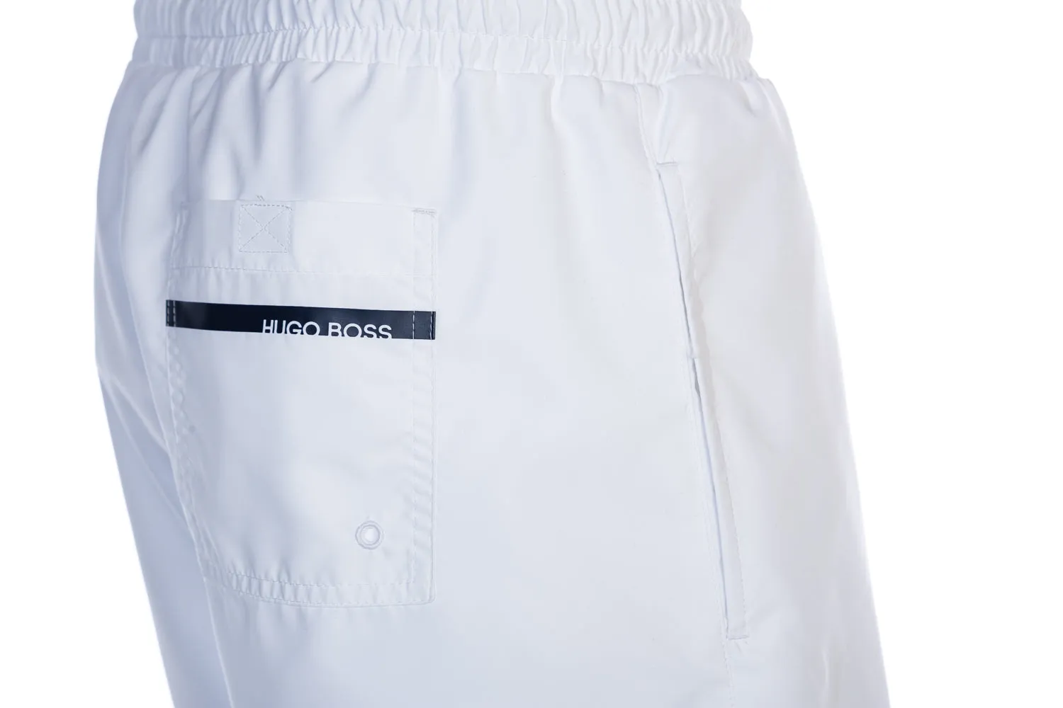 BOSS Dolphin Swim Short in White