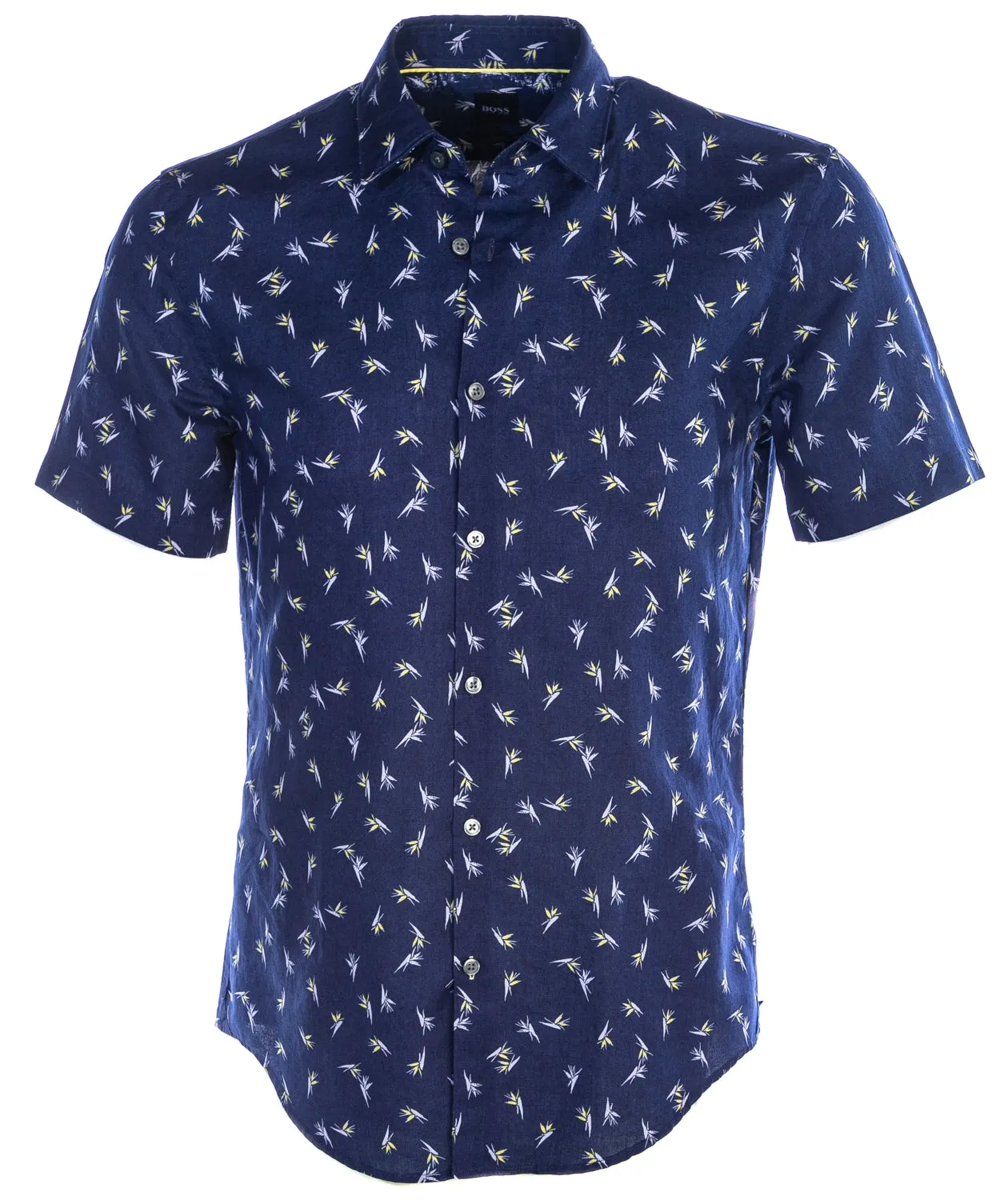 BOSS Ronn_F Short Sleeve Shirt in Navy