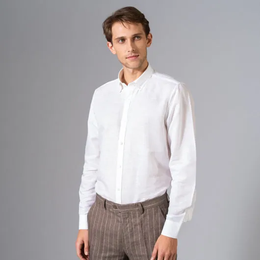 Breezy White Linen Shirt