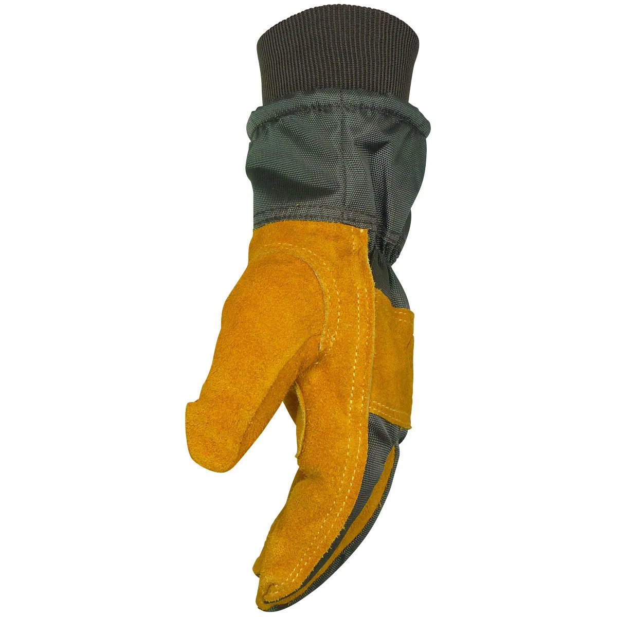 Caiman 1352 Cowhide Leather Palm Glove with Polyester Back Heatrac Insulation Safety Glove (One Dozen)