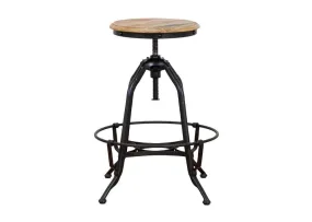 Caulfield Swivel Stool - Timber Seat