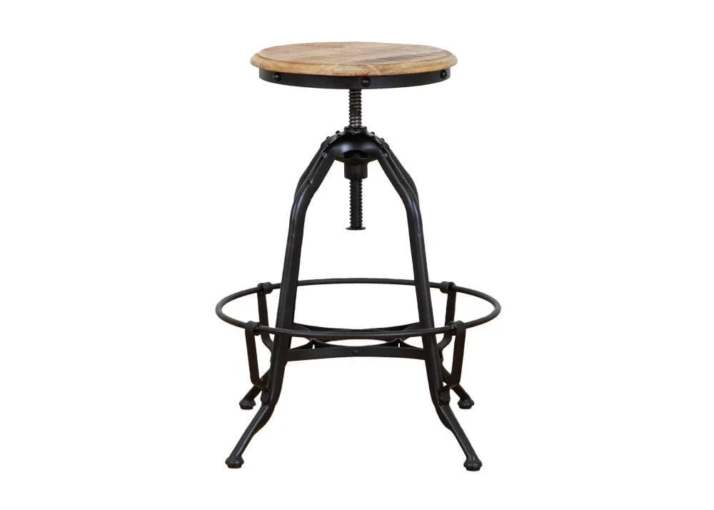 Caulfield Swivel Stool - Timber Seat