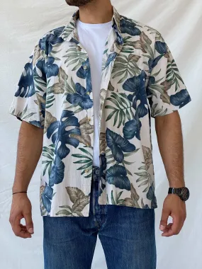 CHAPS by Ralph Lauren Floral Hawaiian Men’s Button Up Shirt - XL