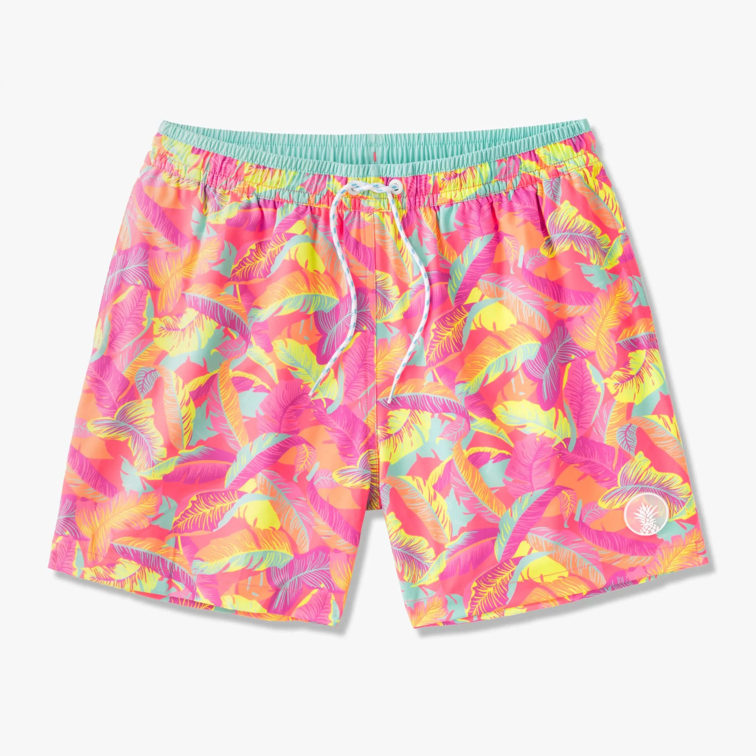 Chubbies 5-5-Inch The Palm Spring Breaks Swim Trunks - Bright Pink