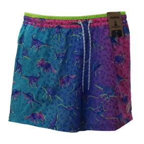 Chubbies 5.5-Inch The Dino Delights Swim Trunks - Turquoise/Aqua