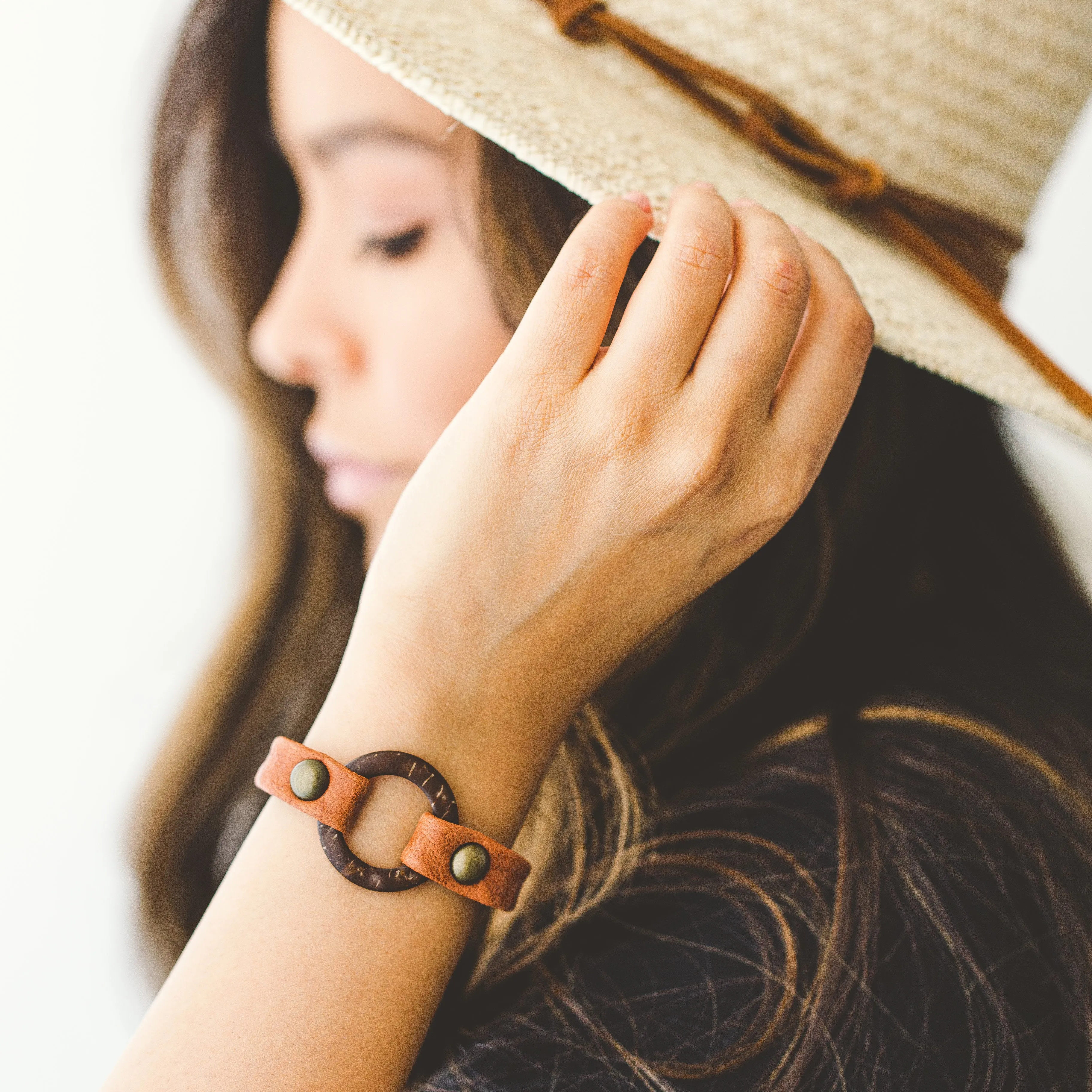 Circle of Love Bracelet - Antique Brass