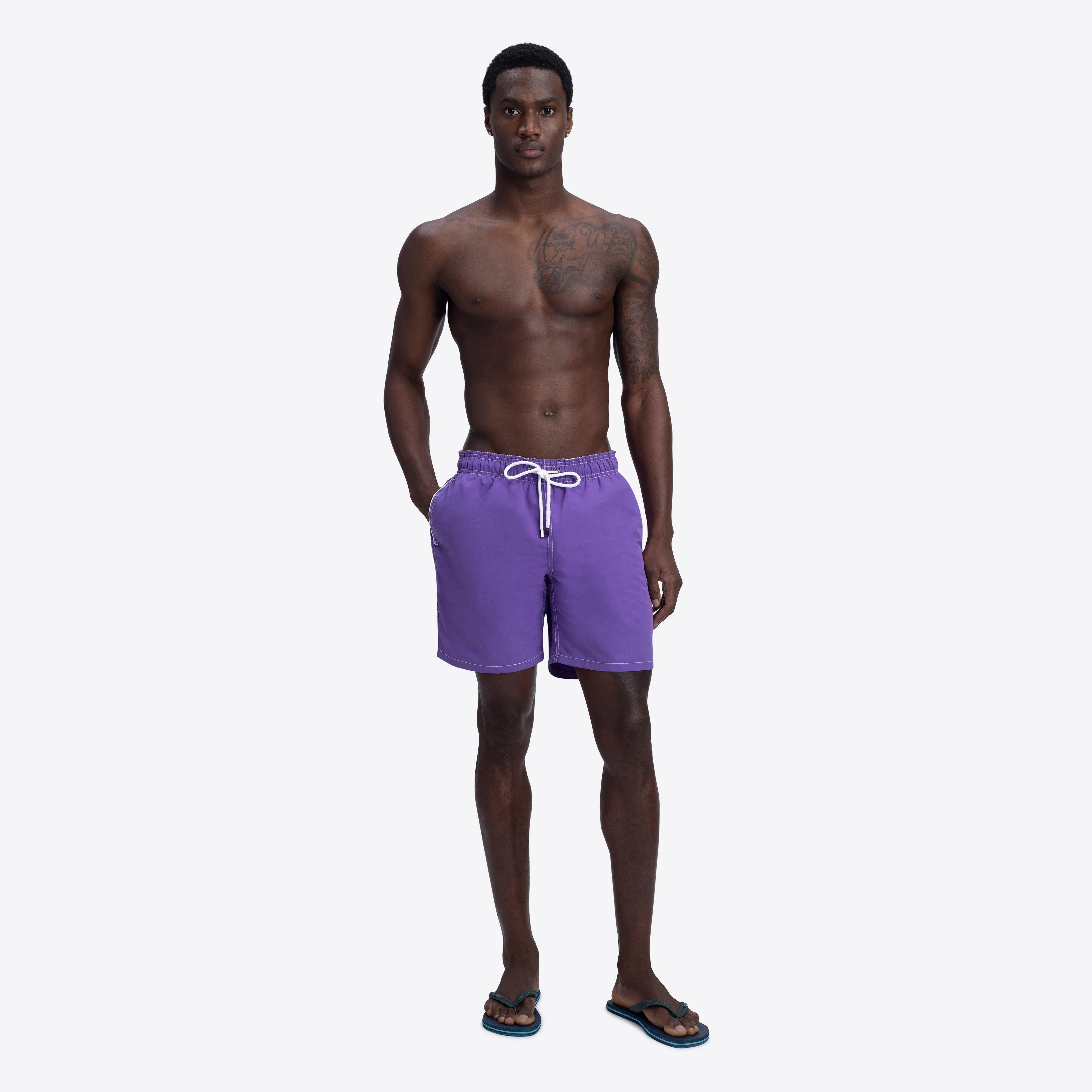 CLYDE Solid Swim Trunks