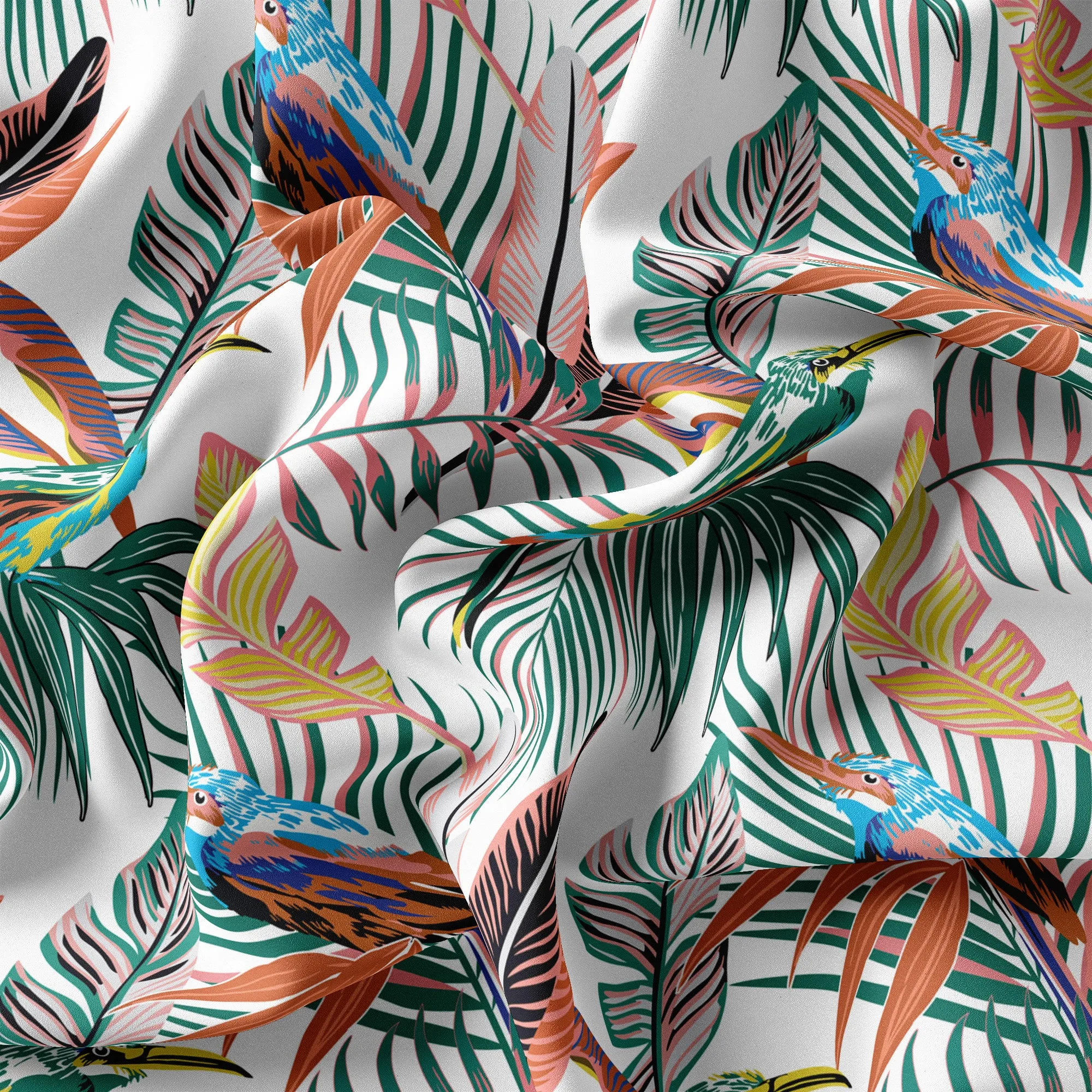 Colorful Palm Leaves Hawaiian Shirt