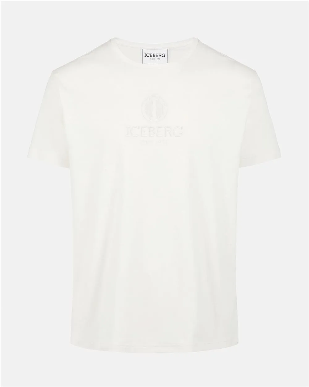 Embroidered Round Logo T-Shirt (Cream) - I23F02863071329