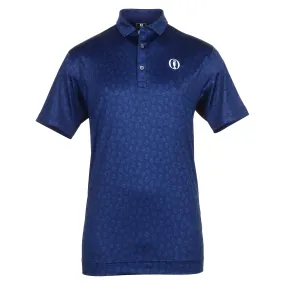 FootJoy The Open Postage Stamp Print Lisle Golf Shirt