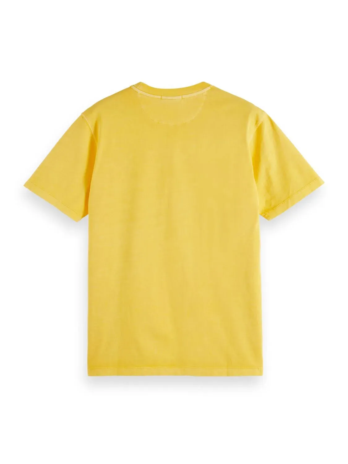 Garment Dye Logo Embroidery Tee (Yellow) - S1716854867