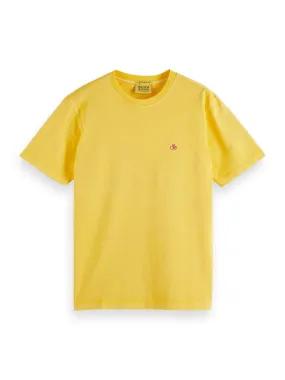 Garment Dye Logo Embroidery Tee (Yellow) - S1716854867