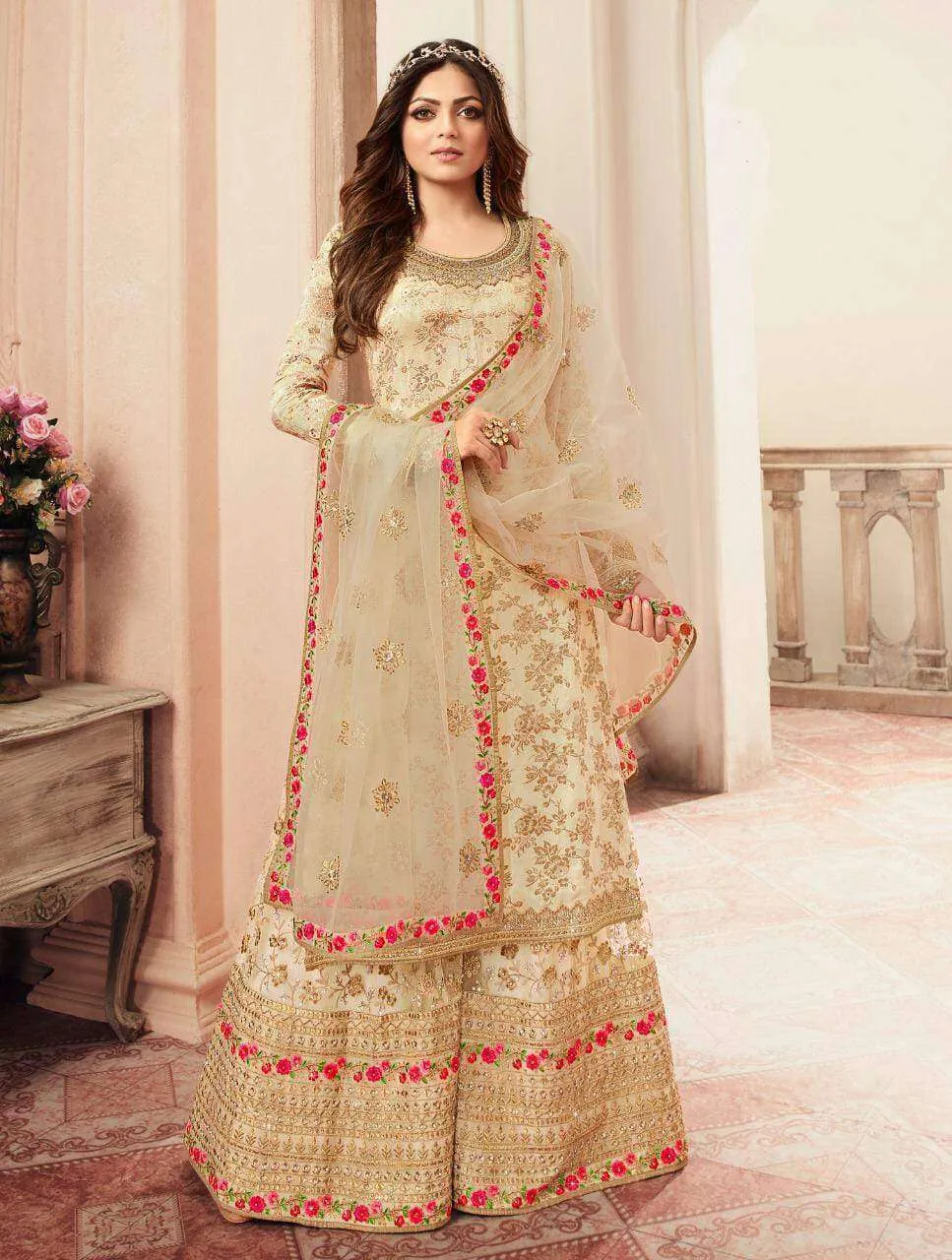 Grand Party Wear Designer Plazzo Suit 5404