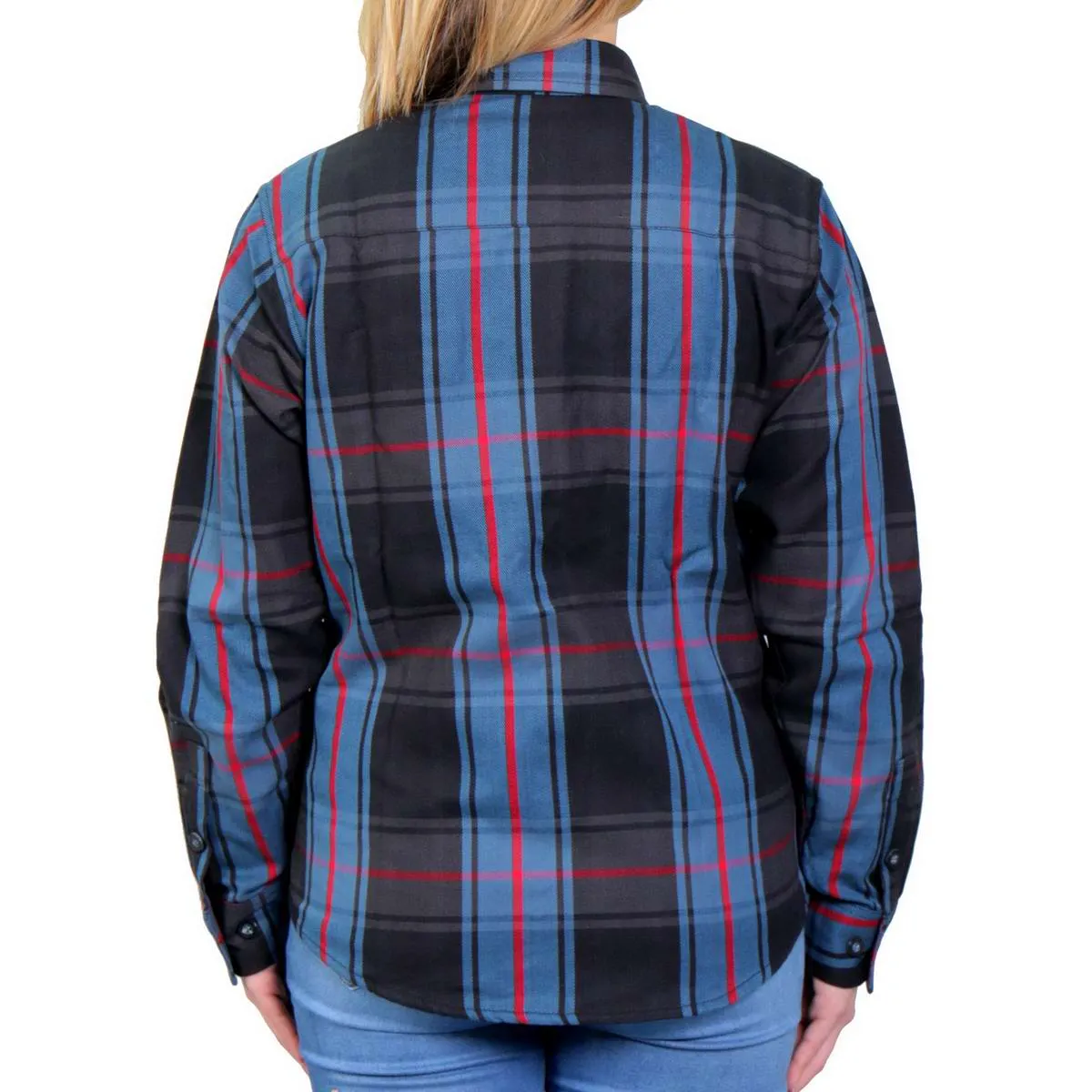 Hot Leathers FLL3007 Ladies Long Live The King Long Sleeve Flannel Shirt