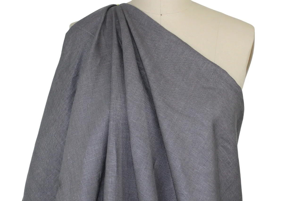 Italian Mid-weight Linen - Medium Gray