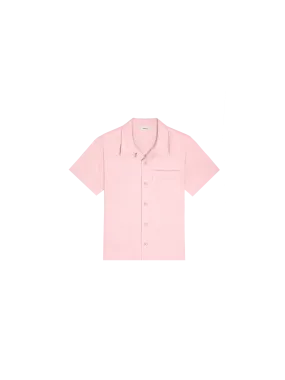 Kids' DNA Aloe Linen Camp Collared Shirt—magnolia pink