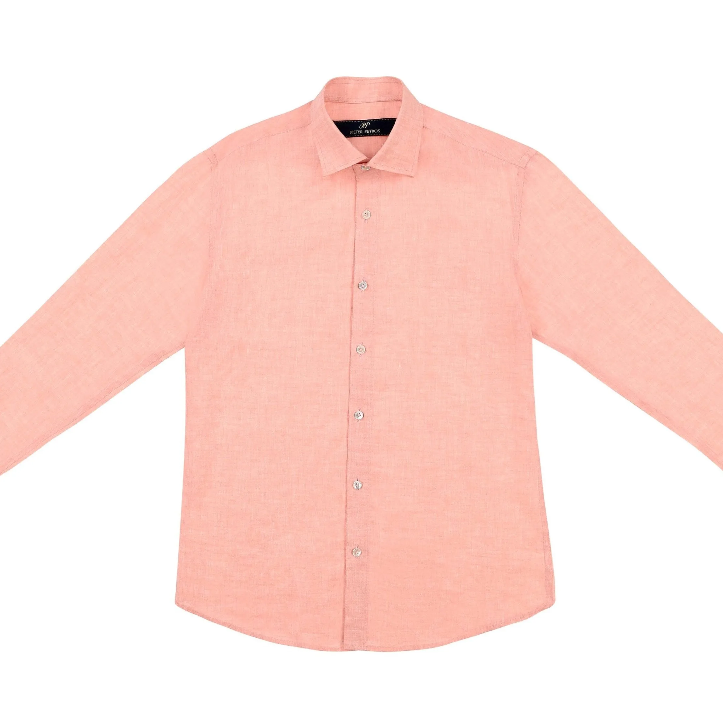 Laos Linen Shirt - Orange