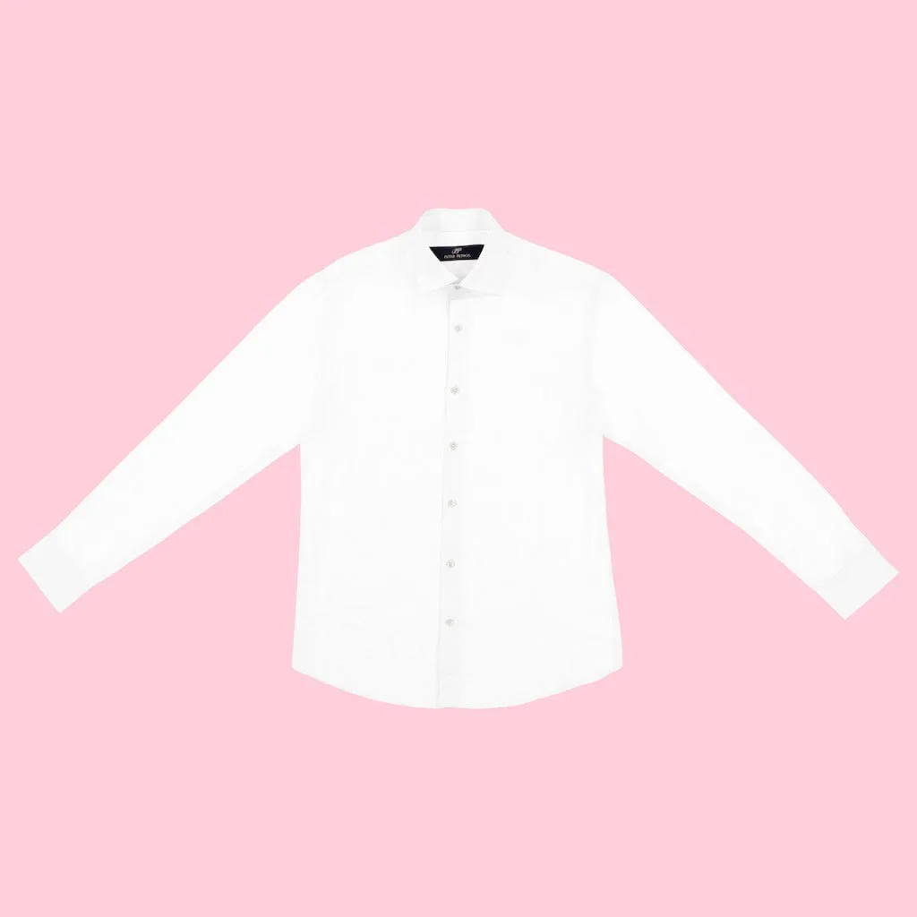 Laos Linen Shirt - White