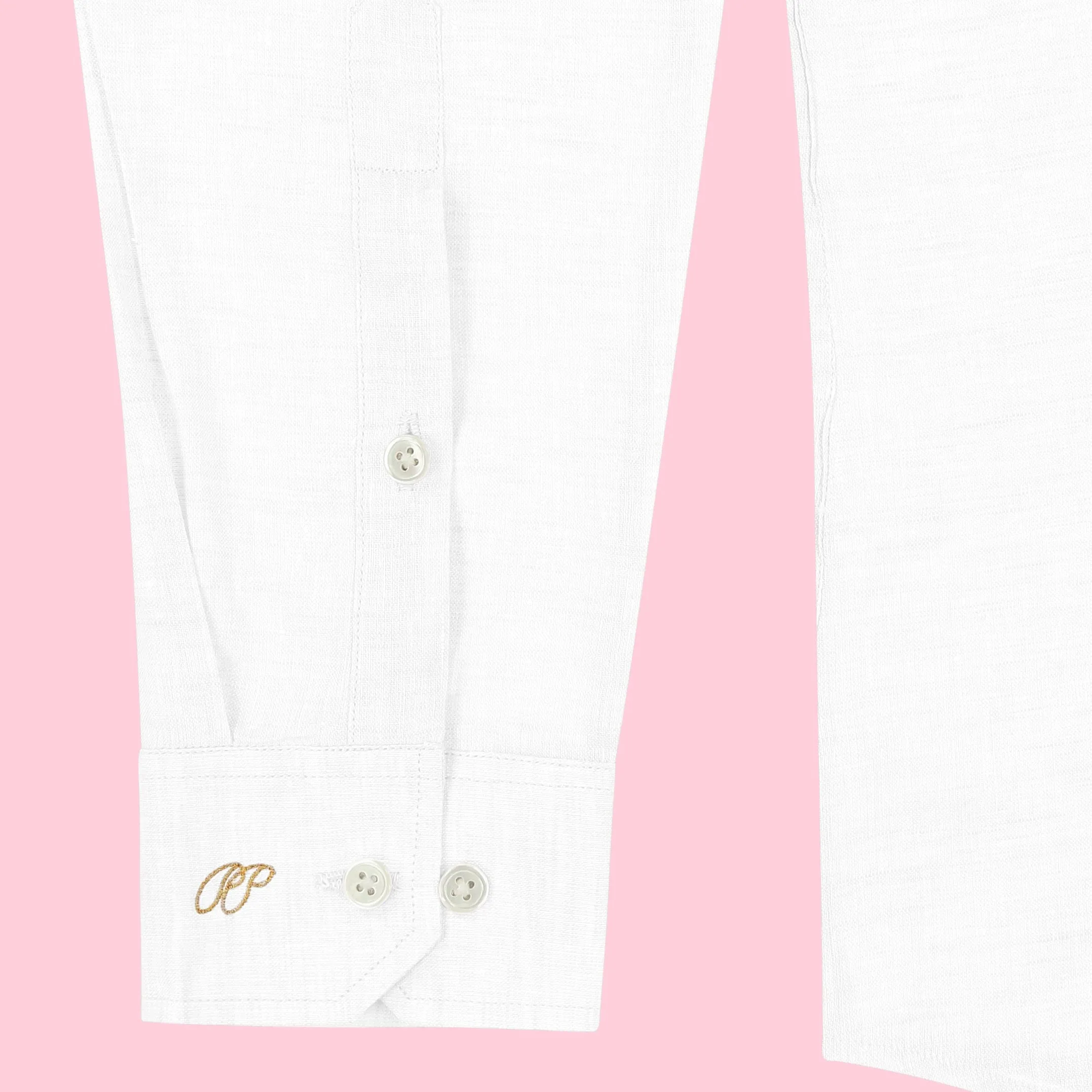 Laos Linen Shirt - White