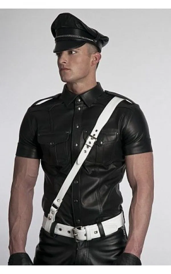 Leather Police Shirt