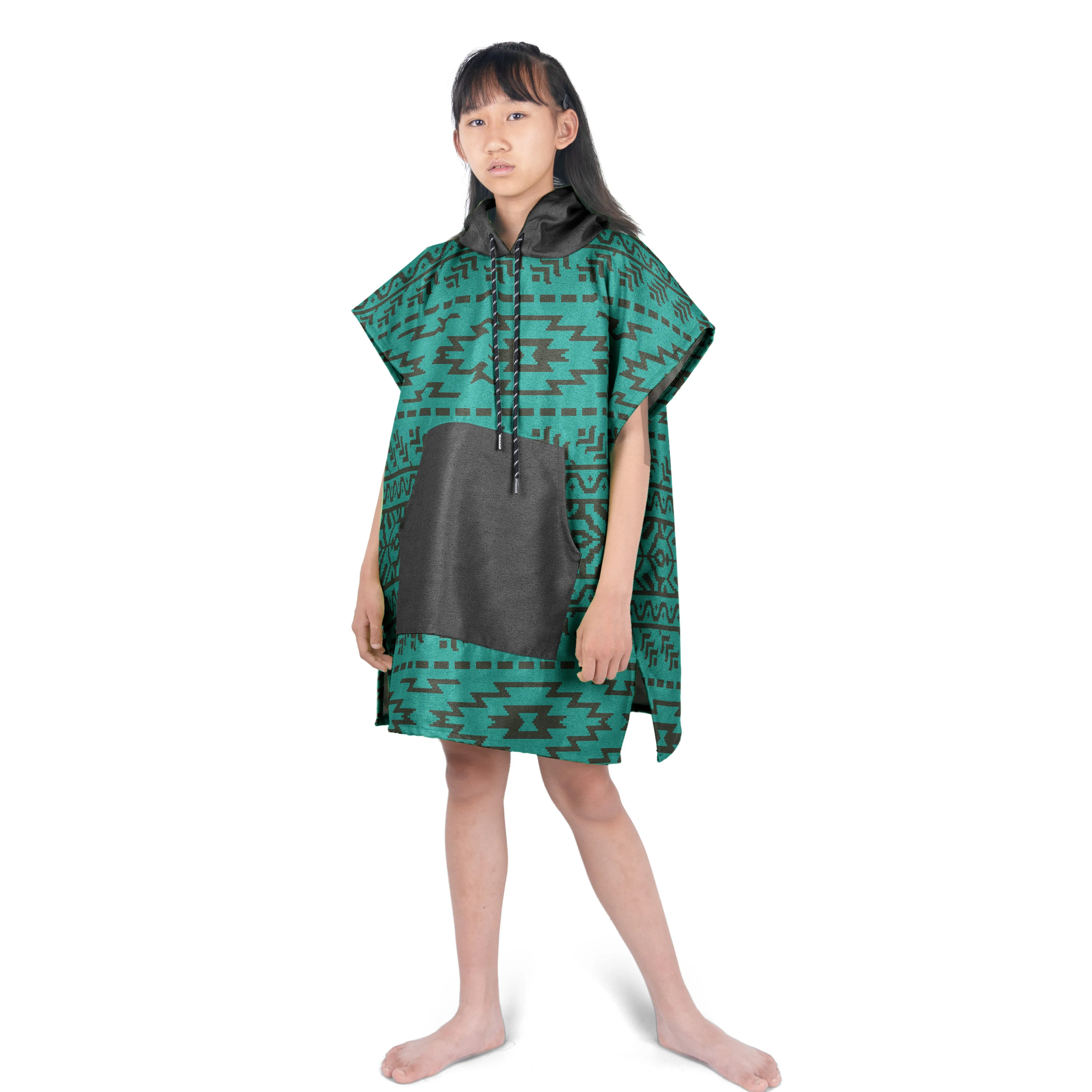 Lightweight Poncho Hooded Swim Towel for Camping