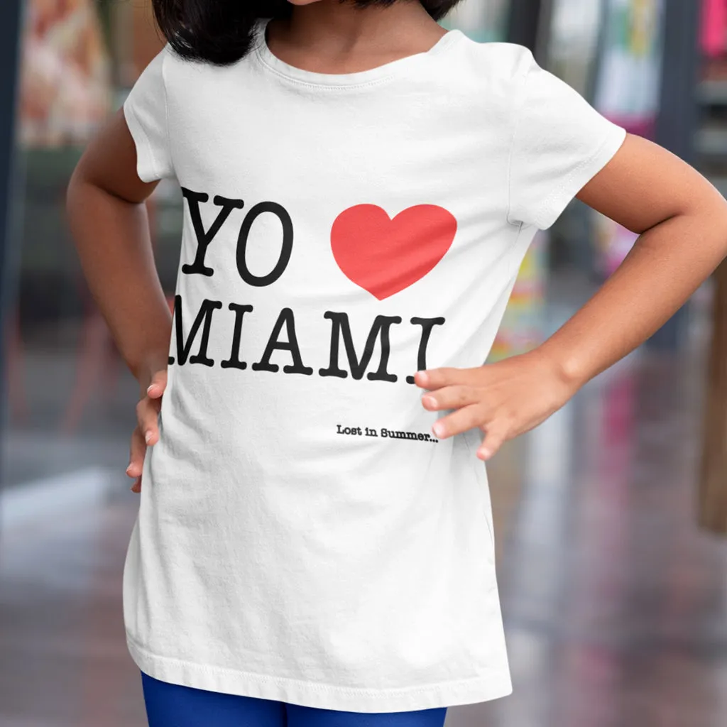 Love Miami Kids White T-shirt