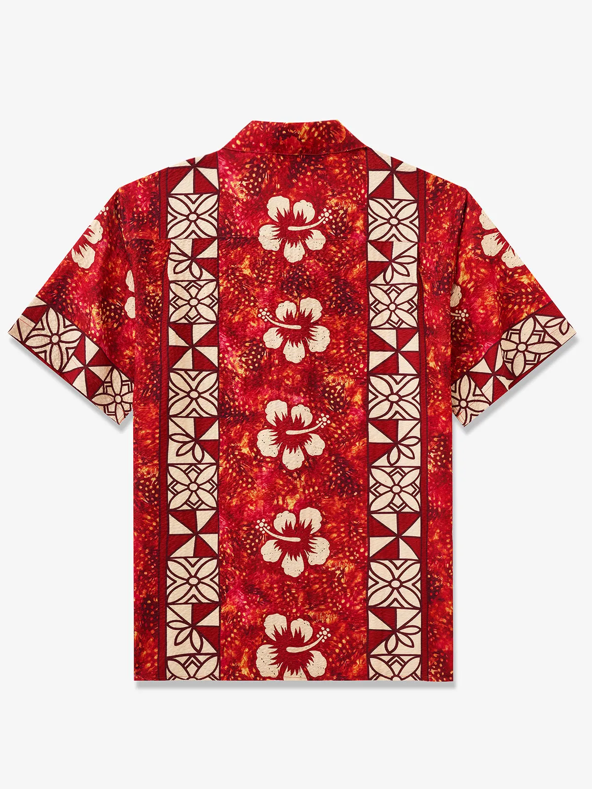 Passionate Red & Floral Charm Camp Shirt