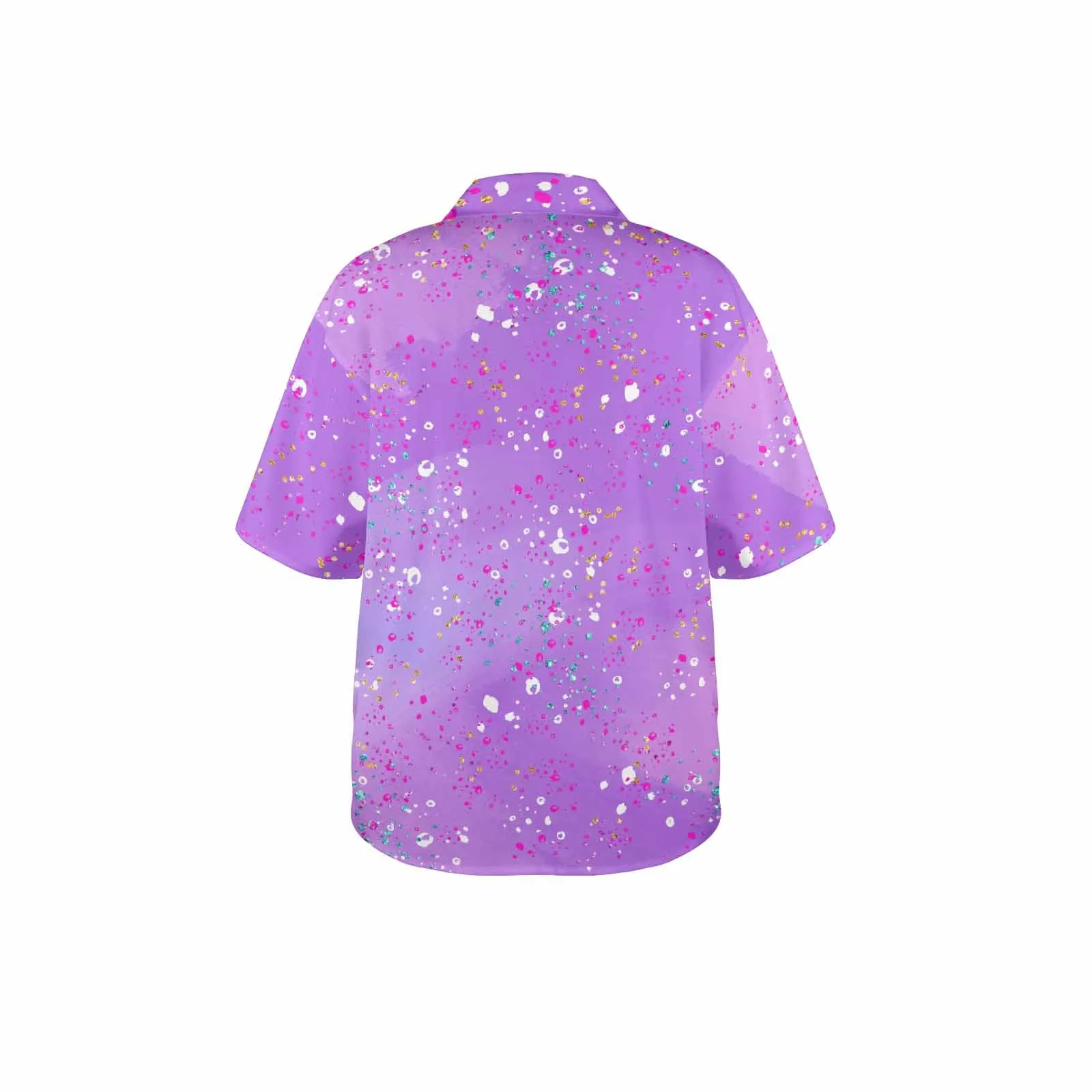 Purple Splash  Women's Hawaiian Shirt