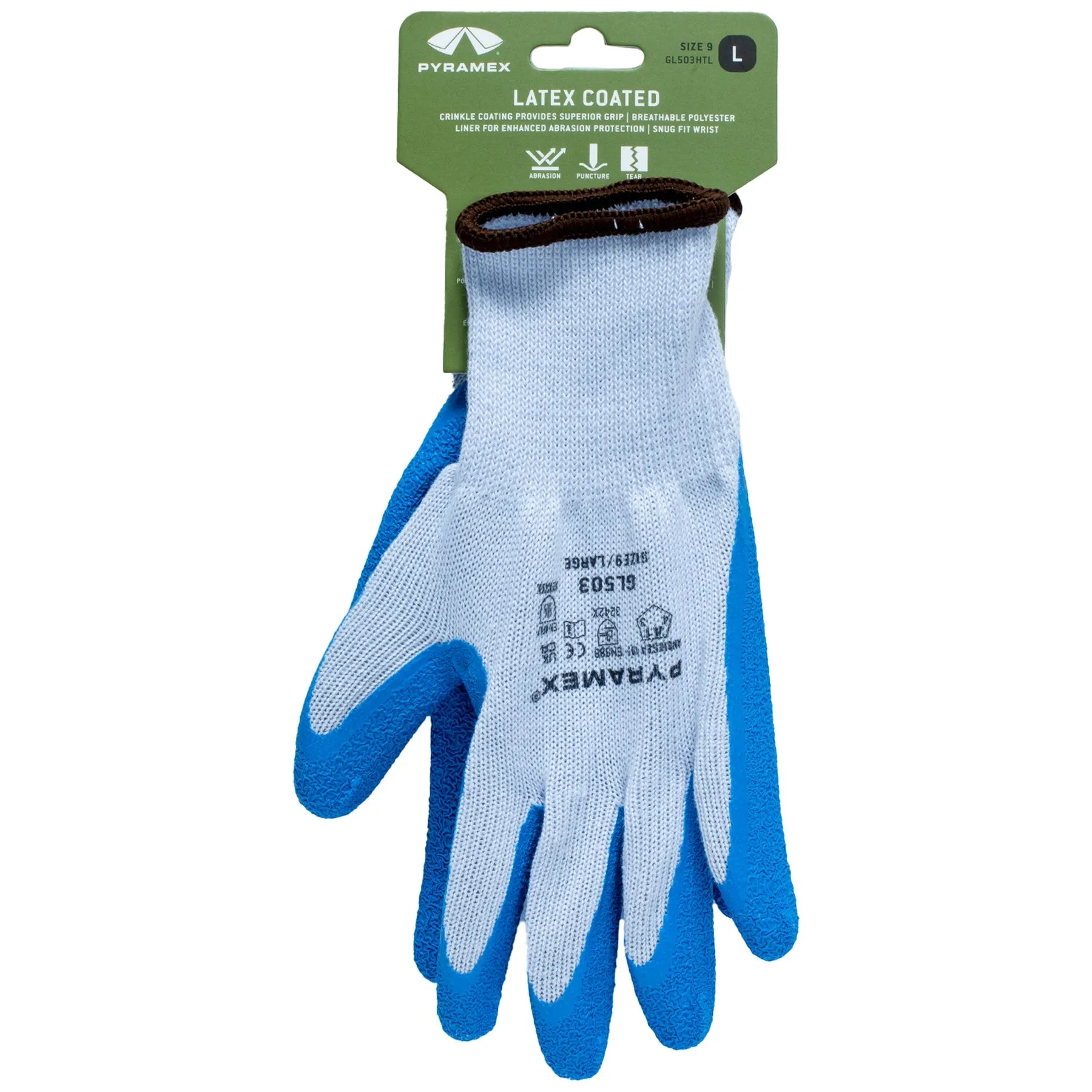 Pyramex 10 Gauge Latex Palm Coated Cut Resistant Work Gloves - 2XL