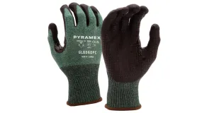 Pyramex 18 Gauge Micro-Foam Nitrile Dotted A3 Cut-Resistant Thumb Saddle Dipped Gloves - XS