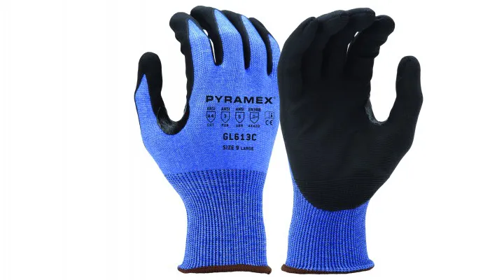 Pyramex Micro-Foam Nitrile A4 Cut 18G Touchscreen Saftey Gloves - XL