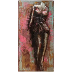 "Catwalk" Mixed Media Iron Hand Painted Dimensional Wall Decor