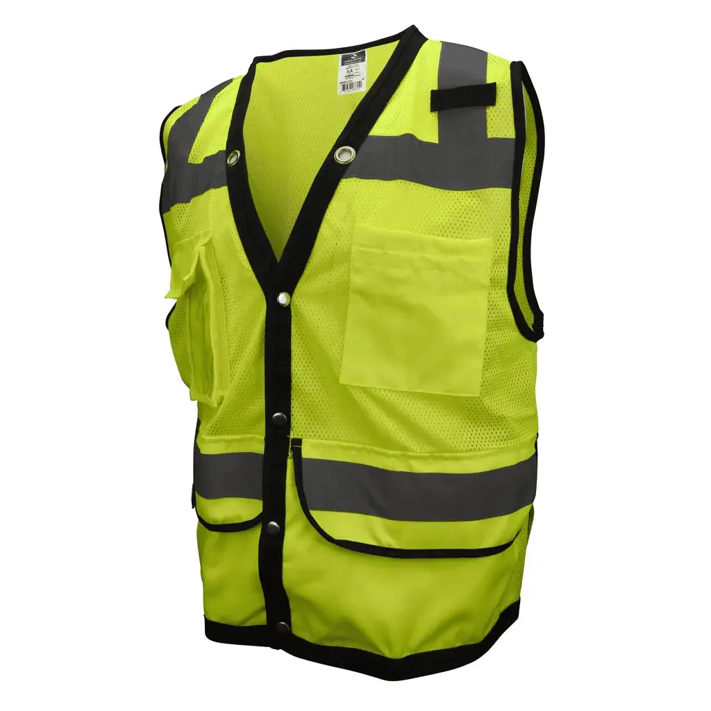 Radians Type R Class 2 Heavy Duty Surveyor Safety Vest - Green/4X