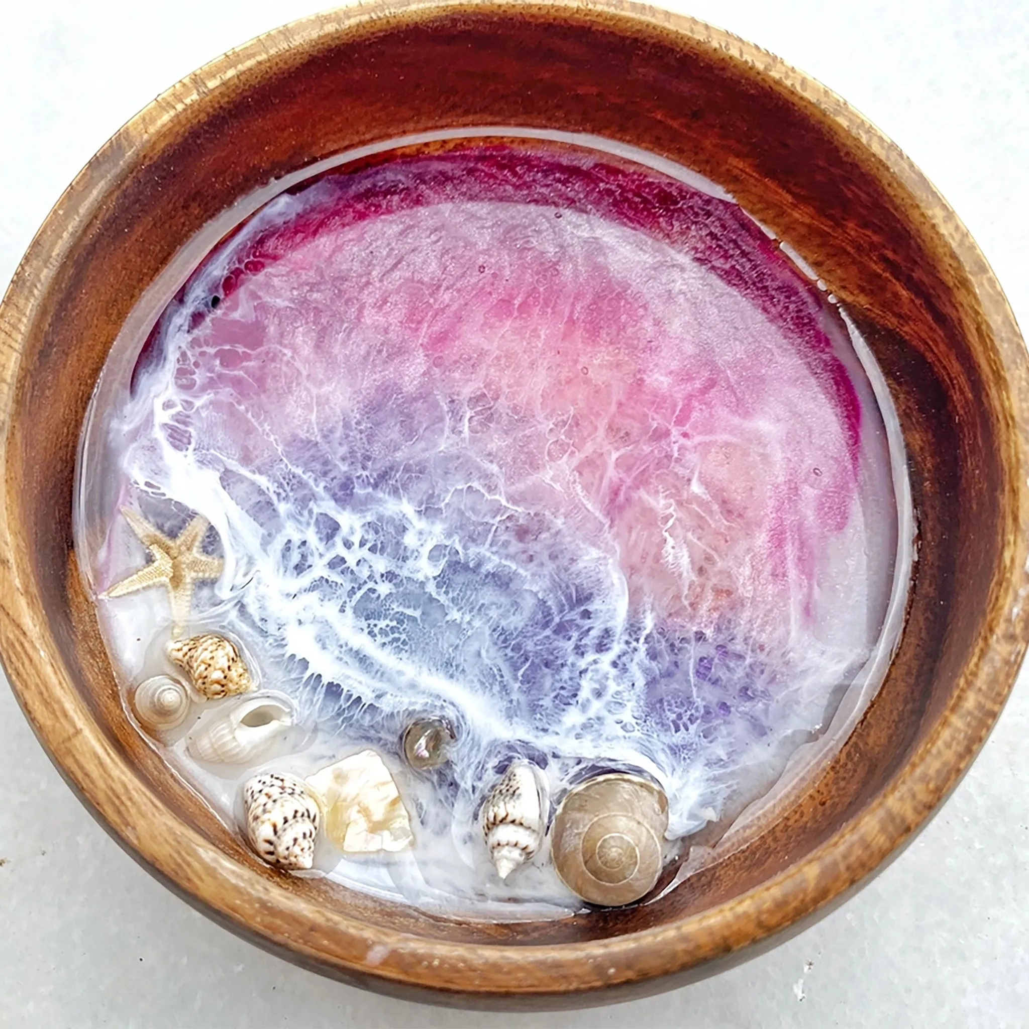 Round Sunset Jewelry Dish