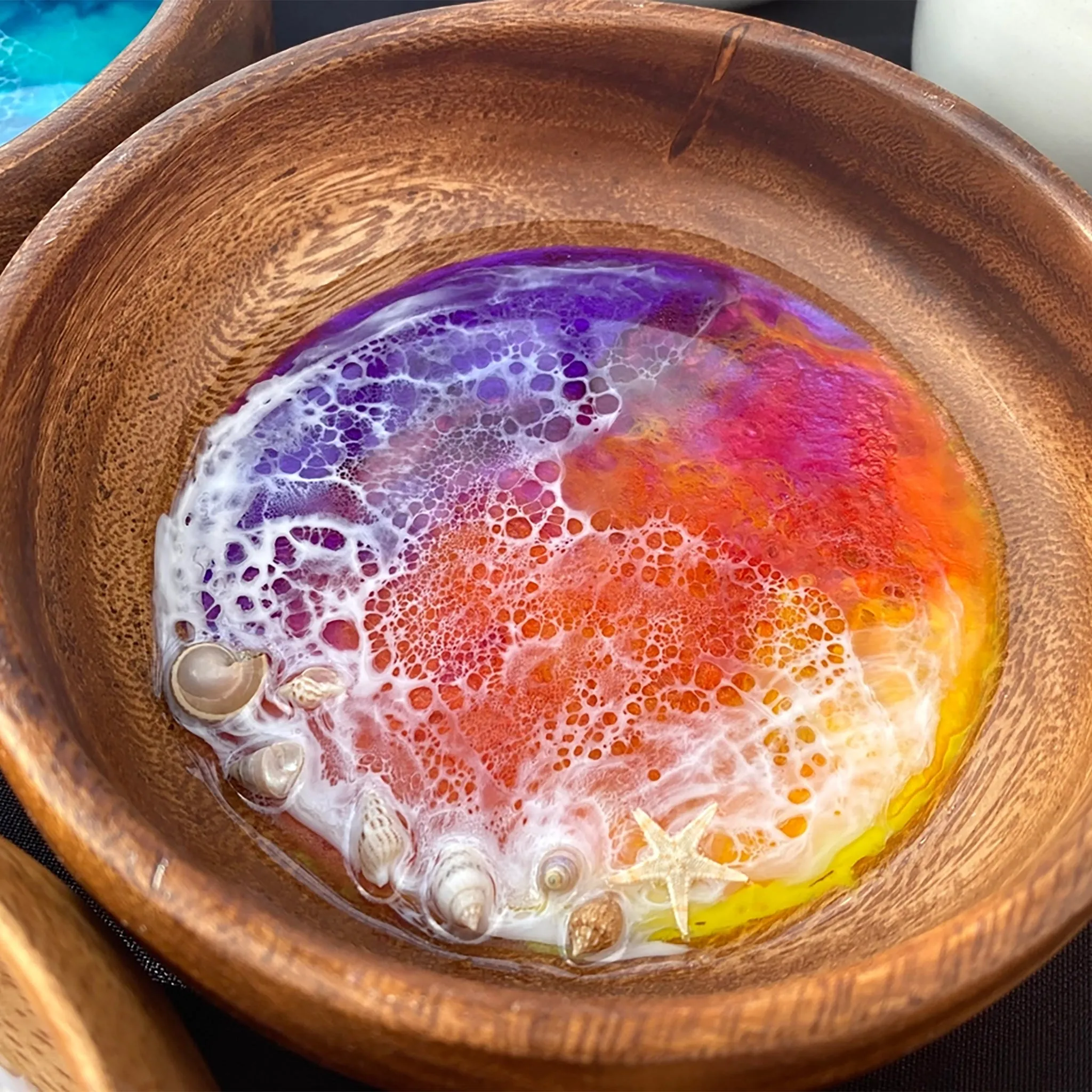 Round Sunset Jewelry Dish