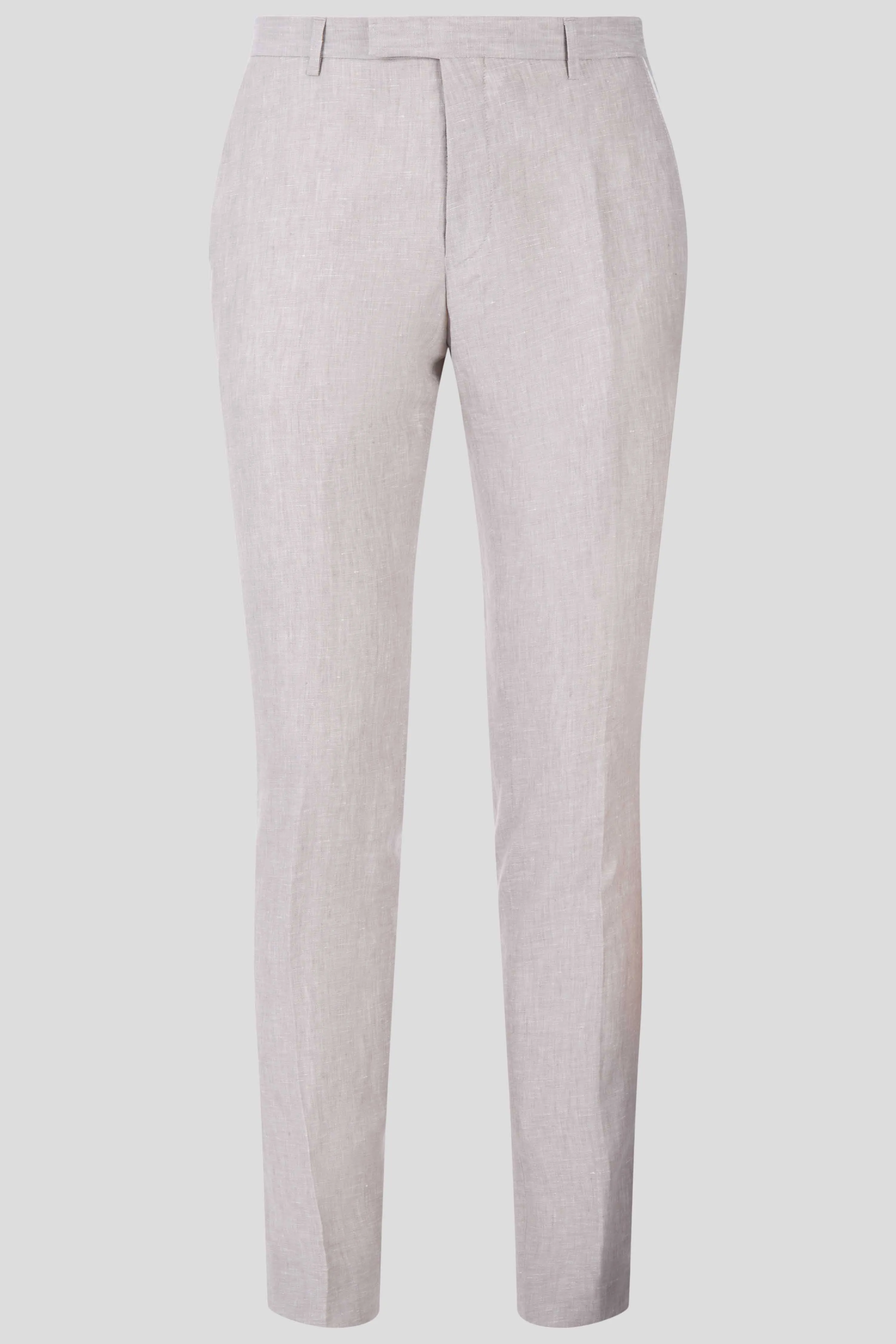 Runner Skinny Fit Neutral Linen Trousers - ARCHIVE