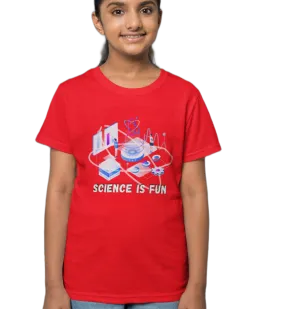 Science is Fun T Shirt for Girls D32