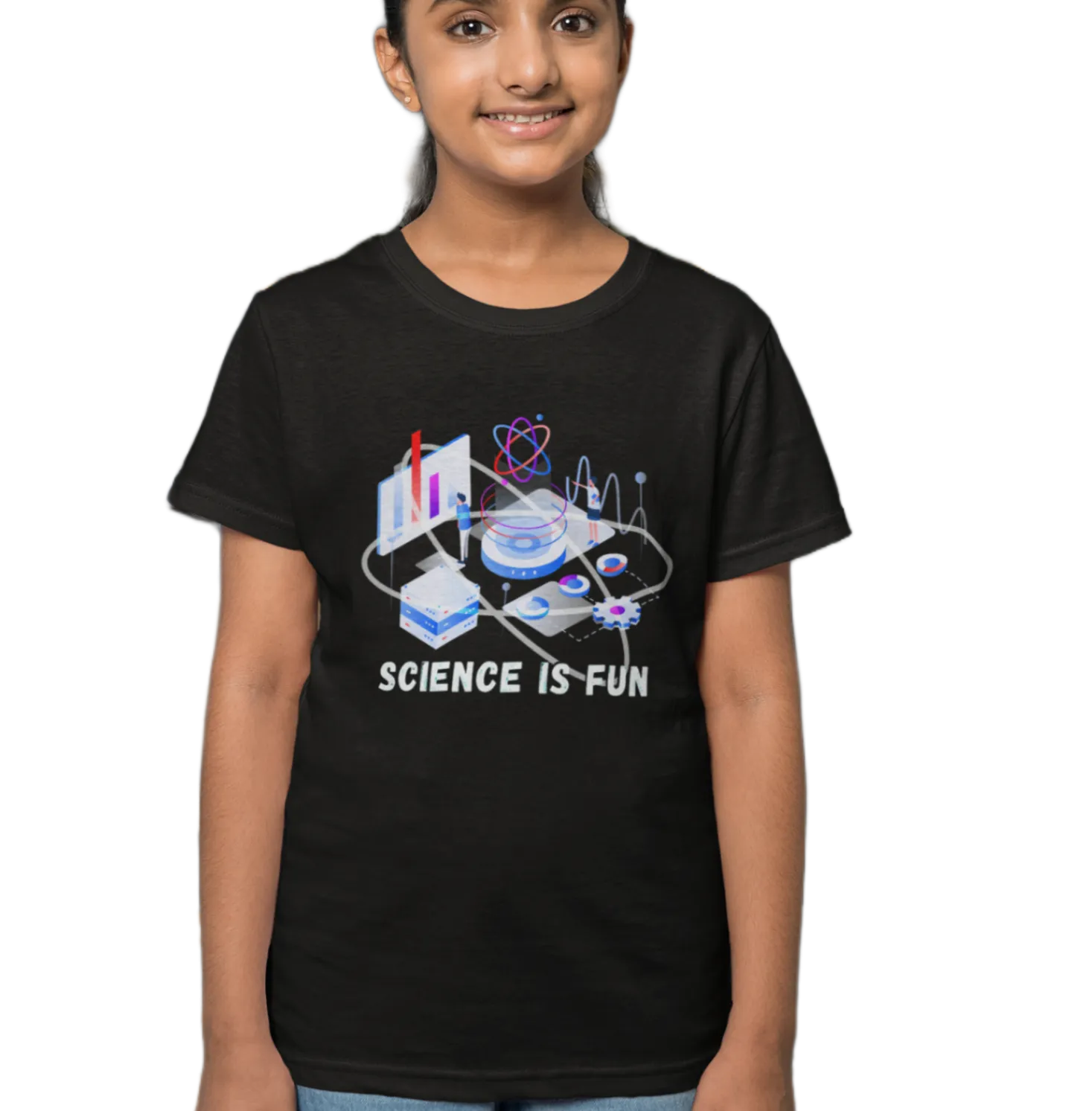 Science is Fun T Shirt for Girls D32