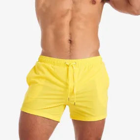 Teamm8 Grid 4.5" swim short Bondi yellow